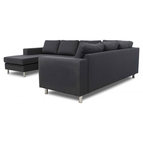 Laura hjørnesofa med chaiselong - venstrevendt, grå