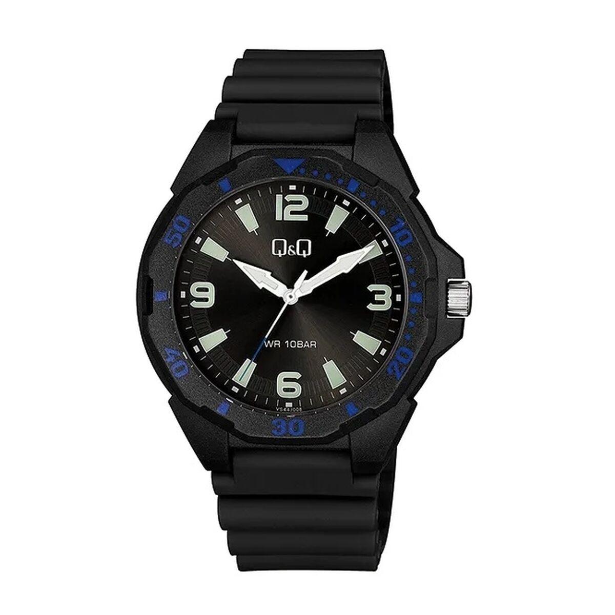 Q&Q ONLY TIME - GENT herreur, sort, Ø 43 mm, 10 ATM billede