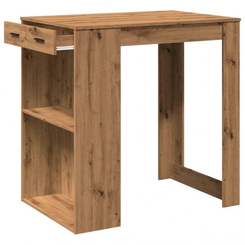 Barbord 102×70×103,5 cm i konstrueret træ - gammelt trælook