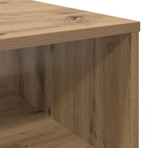 Sofabord i artisan egetræ - 95 × 55 × 31 cm, konstrueret træ med skuffe