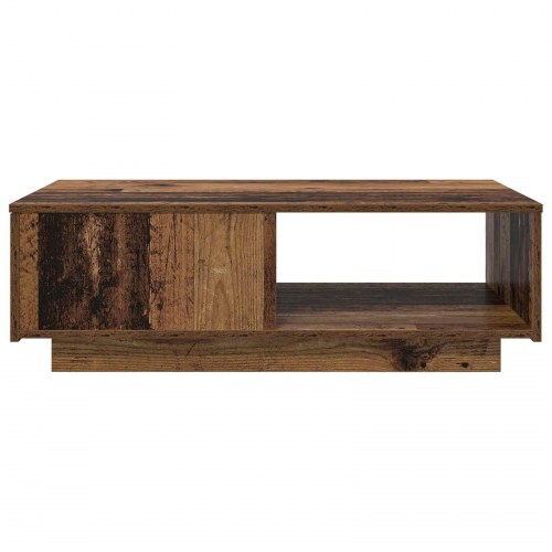 Sofabord med skuffe - gammelt træ look, 95 × 55 × 31 cm, konstrueret træ