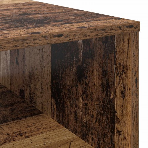 Sofabord med skuffe - gammelt træ look, 95 × 55 × 31 cm, konstrueret træ