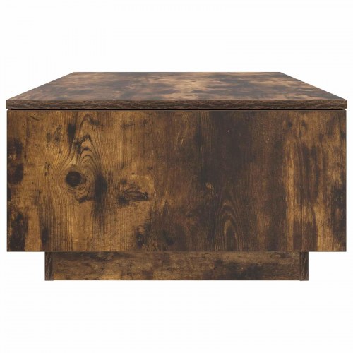 Sofabord med skuffe - røget eg, 95 × 55 × 31 cm, konstrueret træ