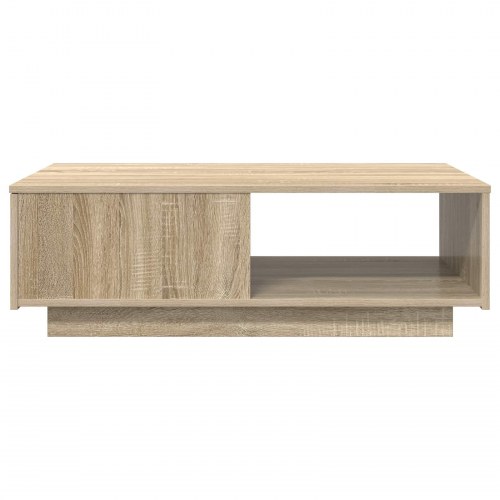 Sofabord med skuffe - Sonoma eg, 95 × 55 × 31 cm, konstrueret træ