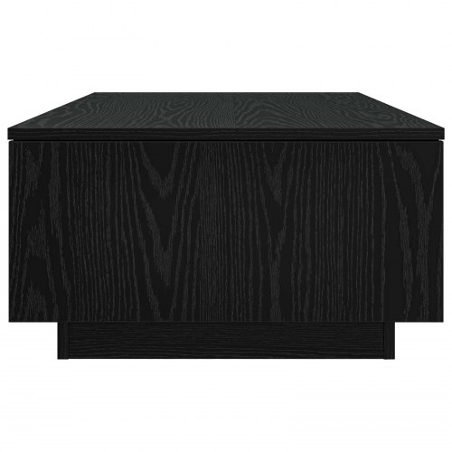 Sofabord med skuffe - sort eg, 95 × 55 × 31 cm, konstrueret træ