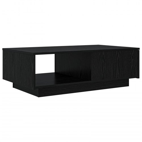Sofabord med skuffe - sort eg, 95 × 55 × 31 cm, konstrueret træ