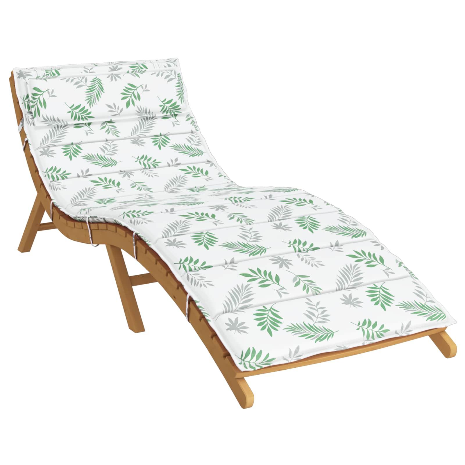 Solseng Pude Hvid og grøn 178 x 60 x 4 cm Oxford stof billede