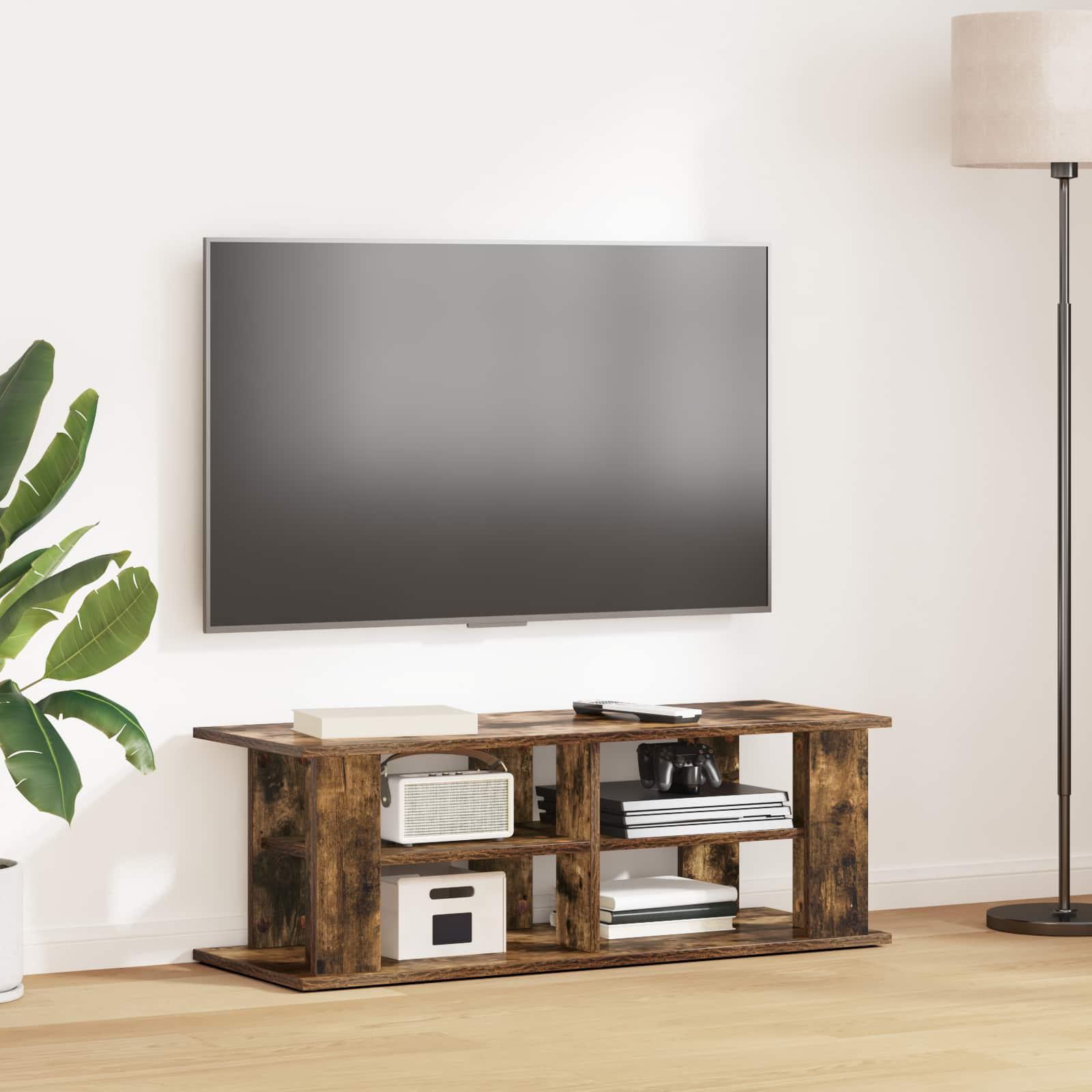 TV stand Røget eg 96 x 35 x 33,5 cm billede
