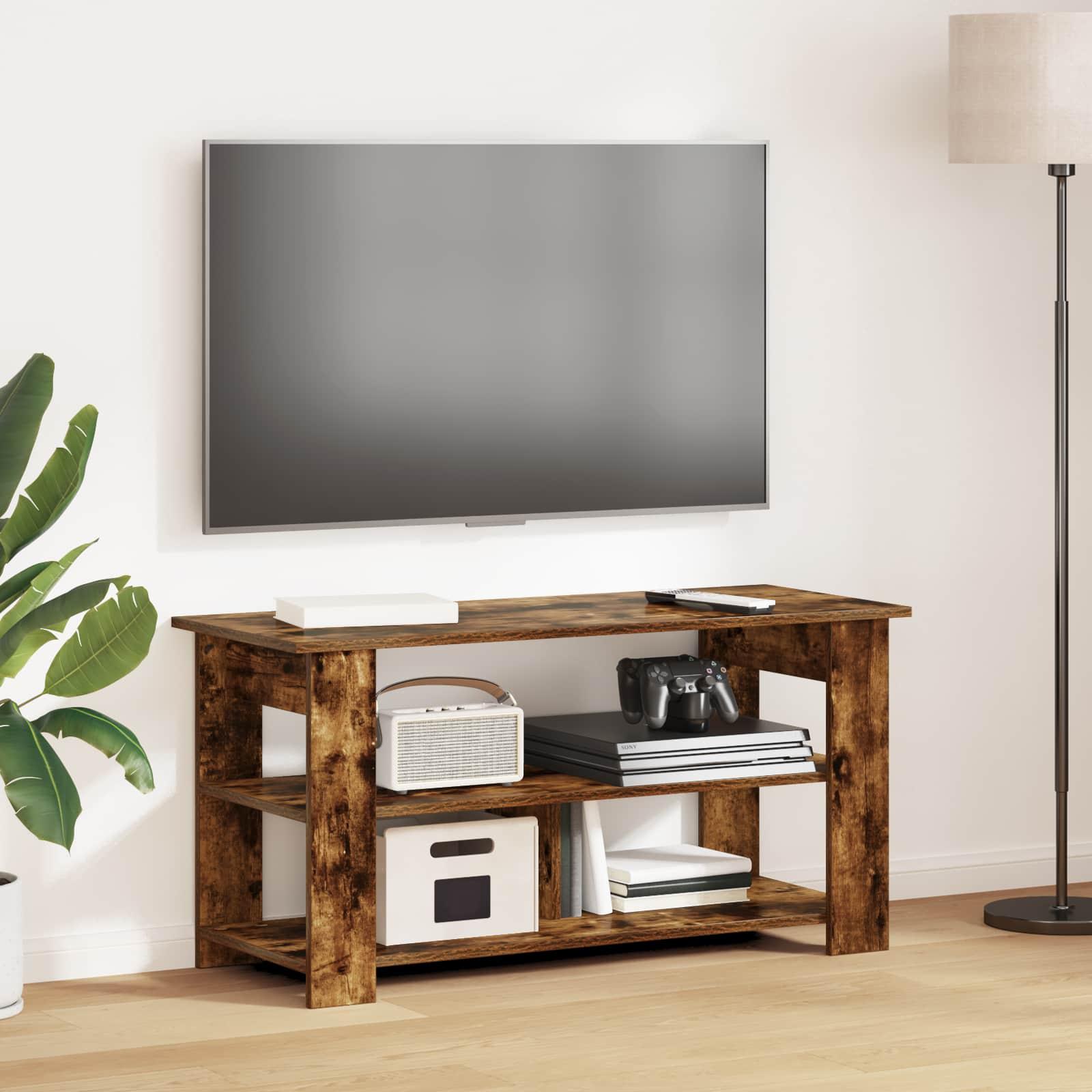 TV stand Røget eg 100 x 40 x 50 cm billede