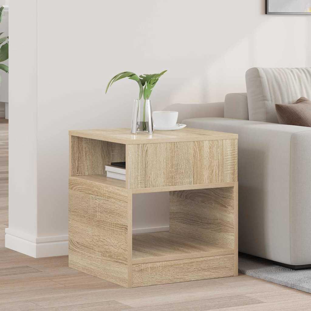 Endebord Sonoma eg 40,5 x 40 x 45 cm Konstrueret træ billede