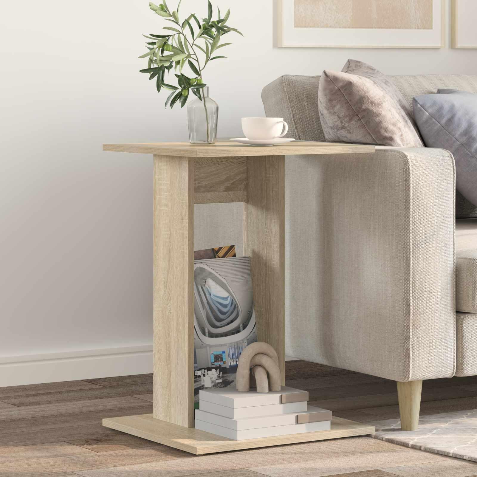 Sidebord Sonoma eg 45 x 40 x 62,5 cm Konstrueret træ billede