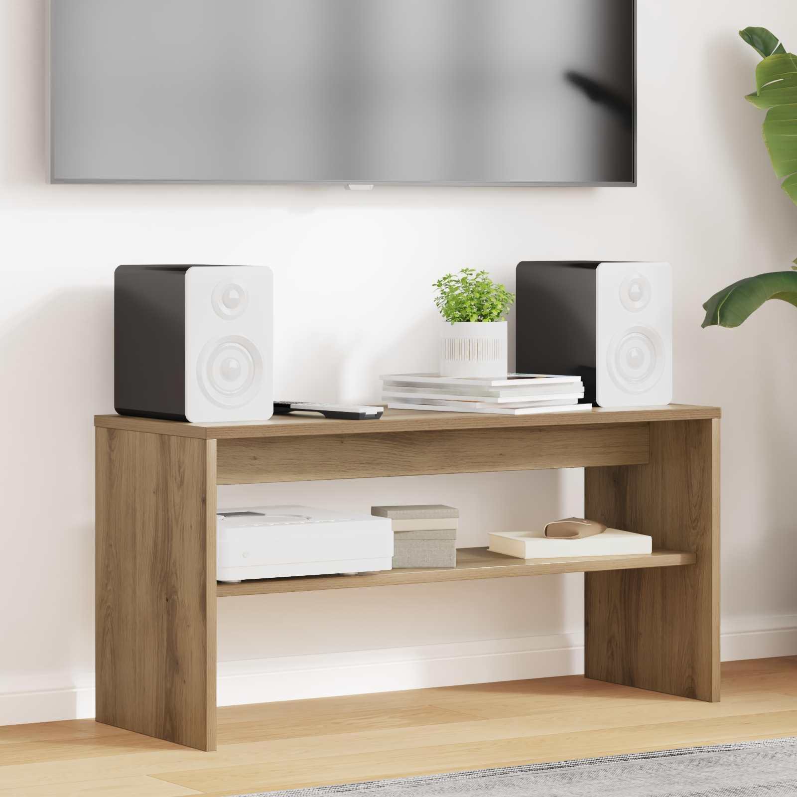 TV-skab Artisan Egetræ 80 x 30 x 40 cm Konstrueret træ billede