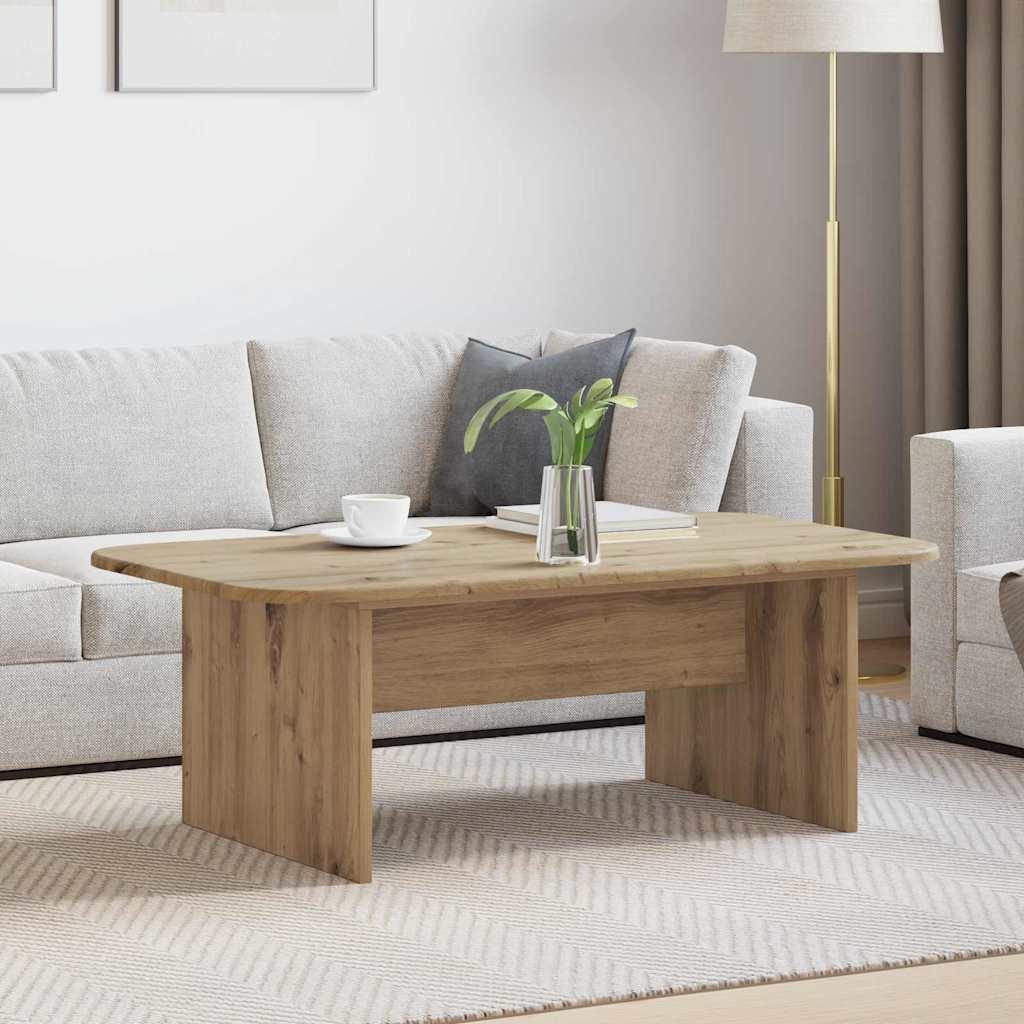 Sofabord Artisan Egetræ 93 x 53 x 33 cm Konstrueret træ billede
