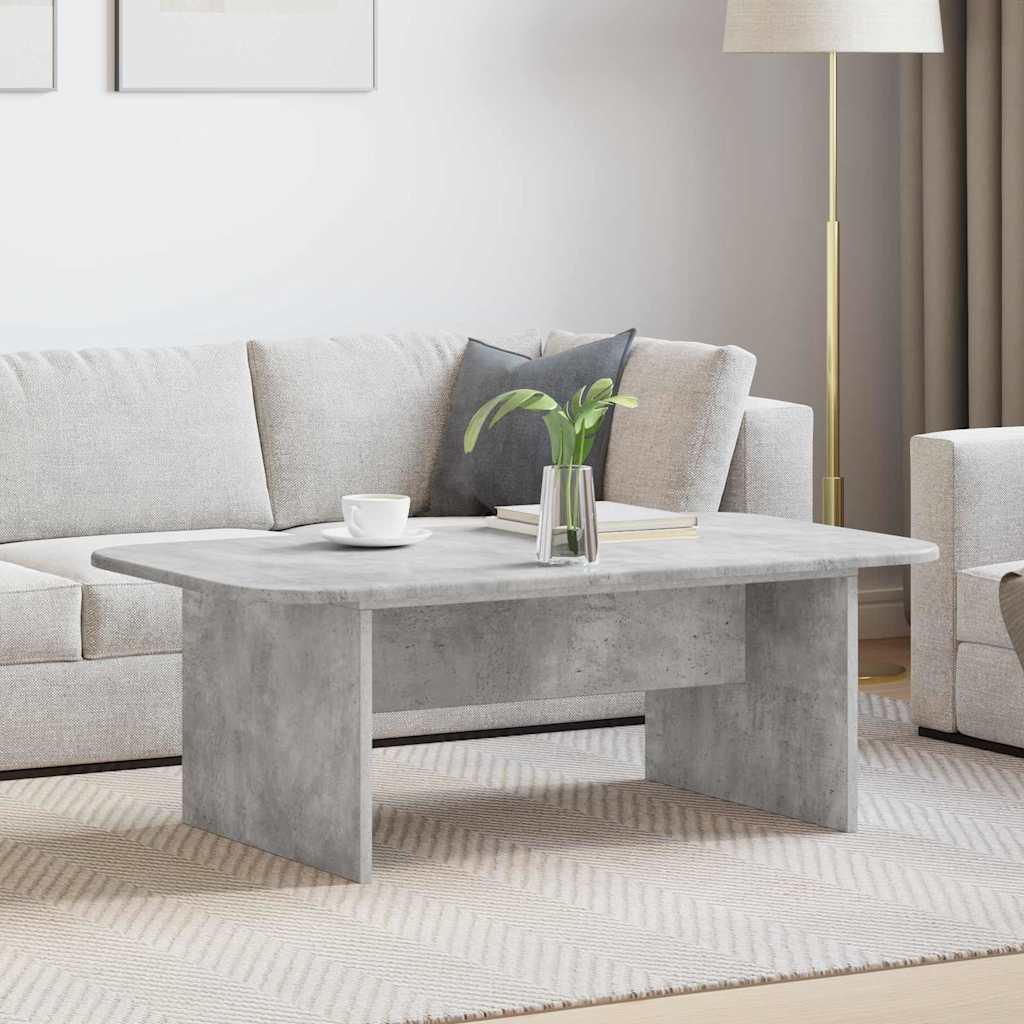 Sofabord Beton Grå 93 x 53 x 33 cm Konstrueret træ billede