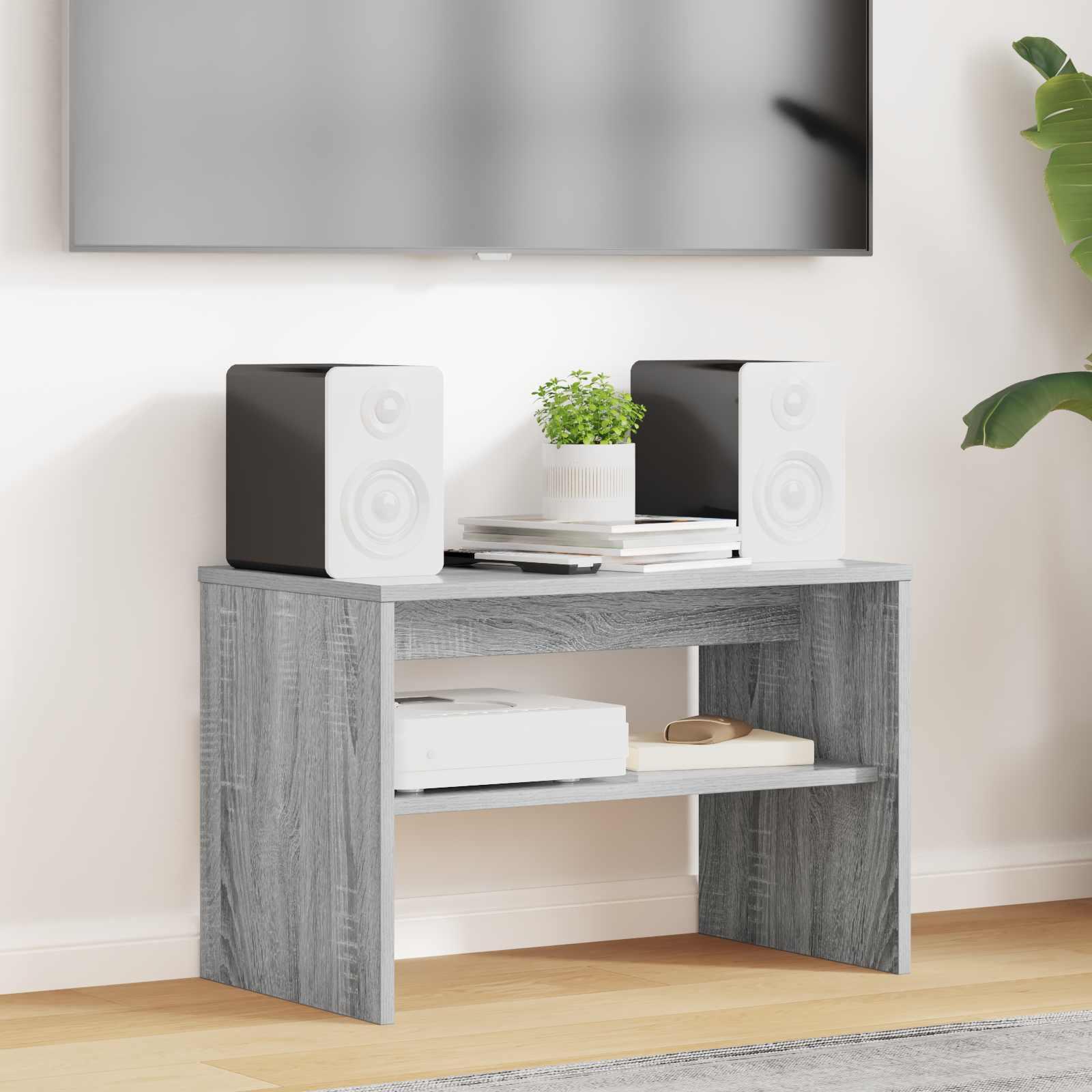 TV-bord i grå sonoma 60 × 35 × 40 cm - konstrueret træ billede