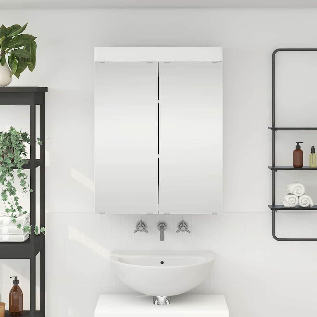 Badeværelsesspejlskab med hylde TULUM Hvid 60 x 16,5 x 78 cm billede