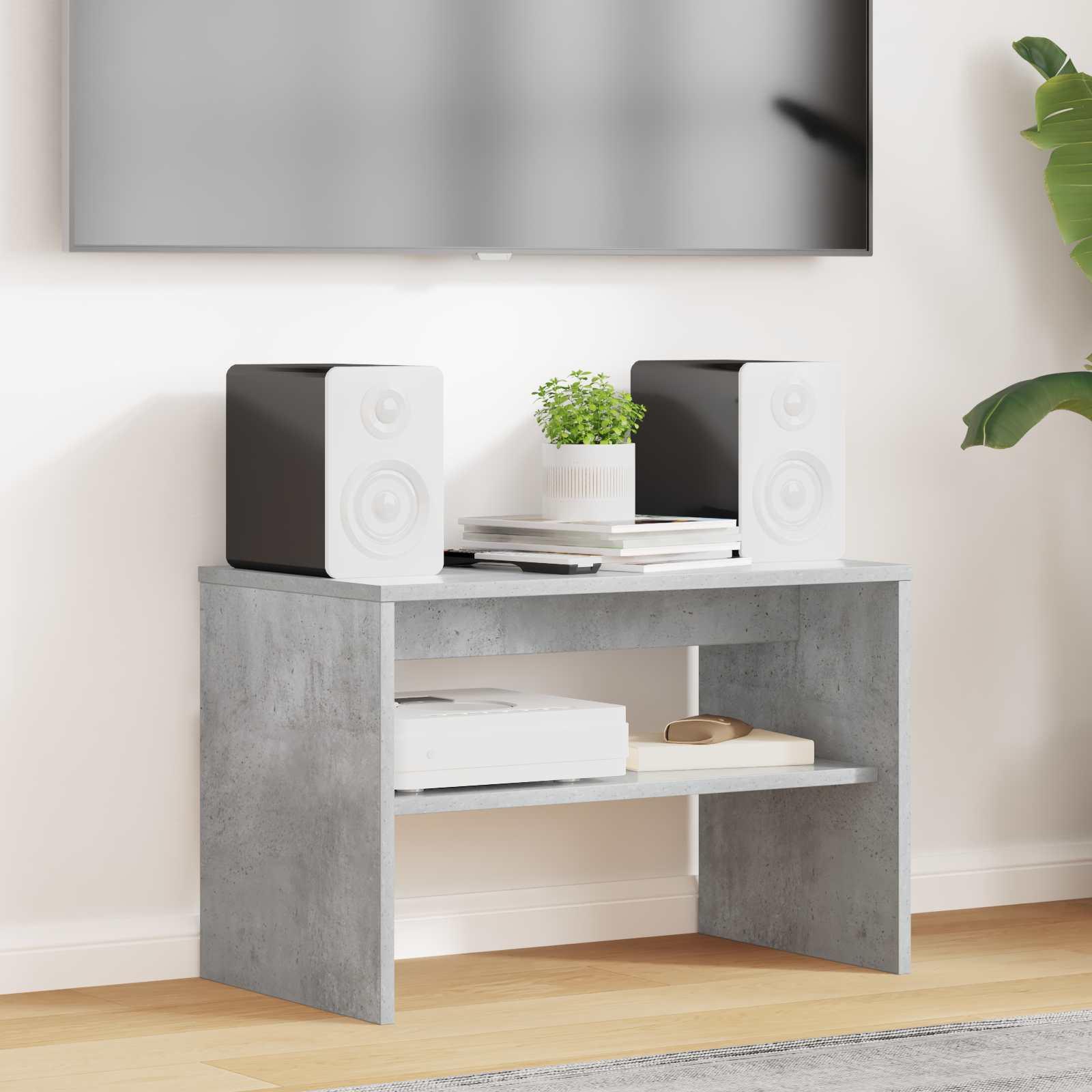 TV-skab Beton Grå 60 x 35 x 40 cm Konstrueret træ billede