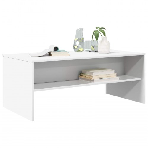 Sofabord hvid 100 x 50 x 40 cm i konstrueret træ