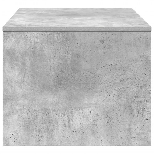 Sofabord i beton grå med hylder - 80 x 50 x 40 cm