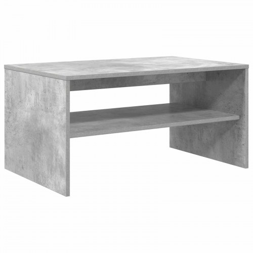 Sofabord i beton grå med hylder - 80 x 50 x 40 cm