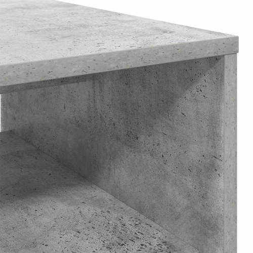 Sofabord i beton grå med hylder - 80 x 50 x 40 cm