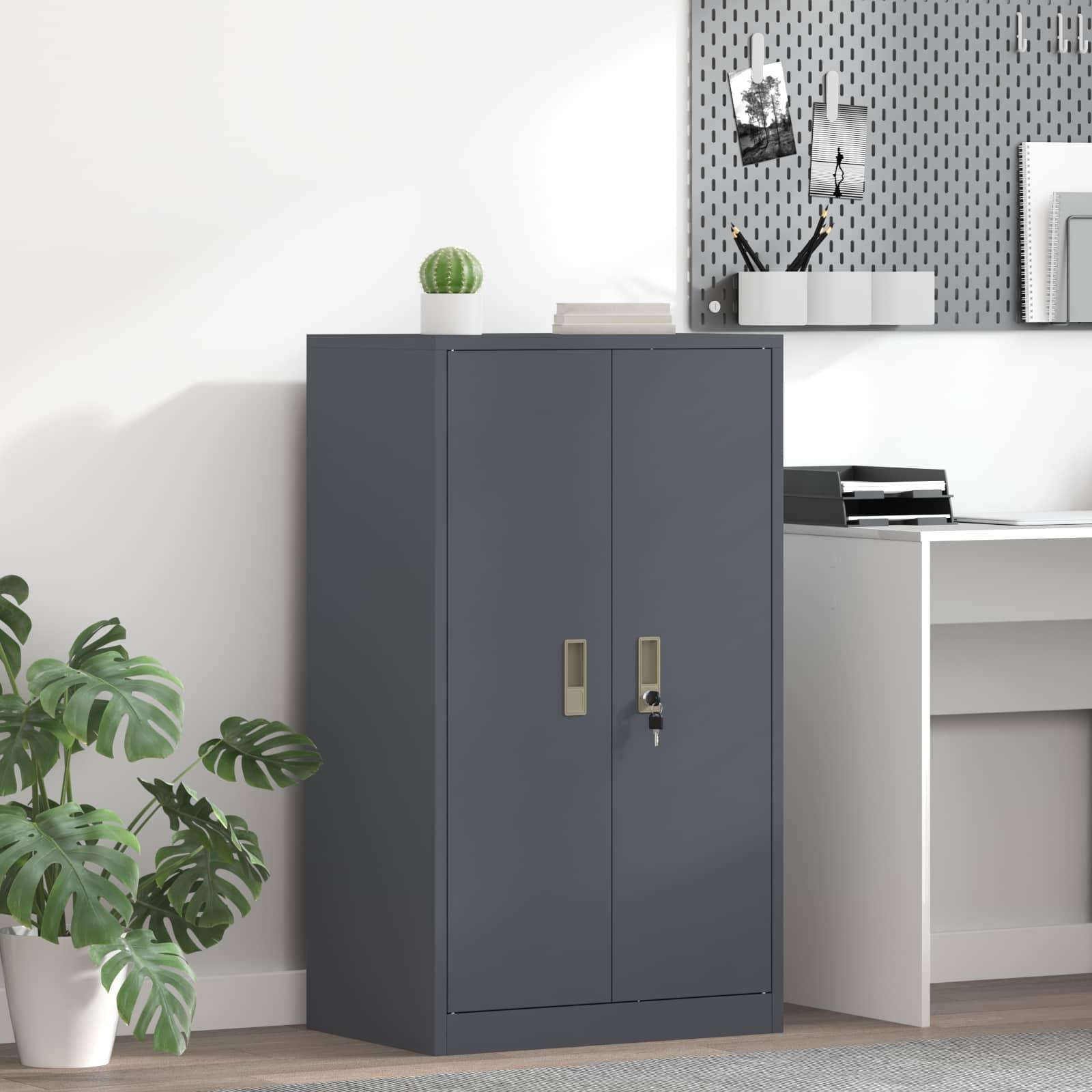 vidaXL Opbevaringsskab Antracit 60 x 40 x 105 cm Stål