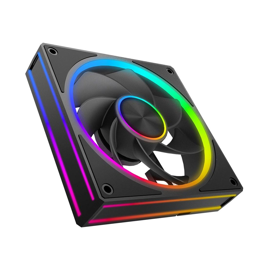 MODECOM Volcano Loop 120 ARGB Reverse Fan - sort 120 mm PWM billede