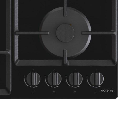 Gorenje GTW641EB gaskogeplade 60 cm – sort glas, 4 zoner billede