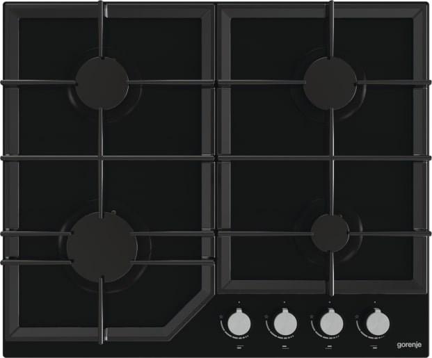 Gorenje GT641KB gaskogeplade 60 cm – sort, 4 zoner, glaskeramik billede