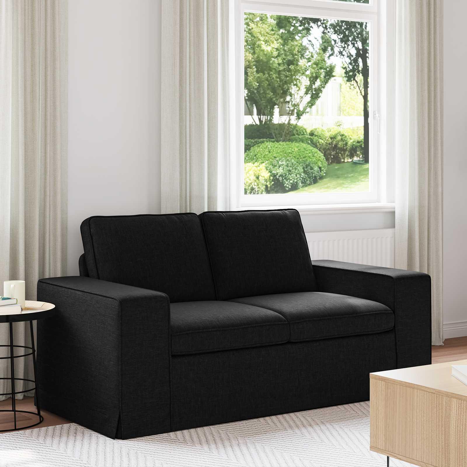 Sofa Sort 162 x 80 x 82 cm Metal billede