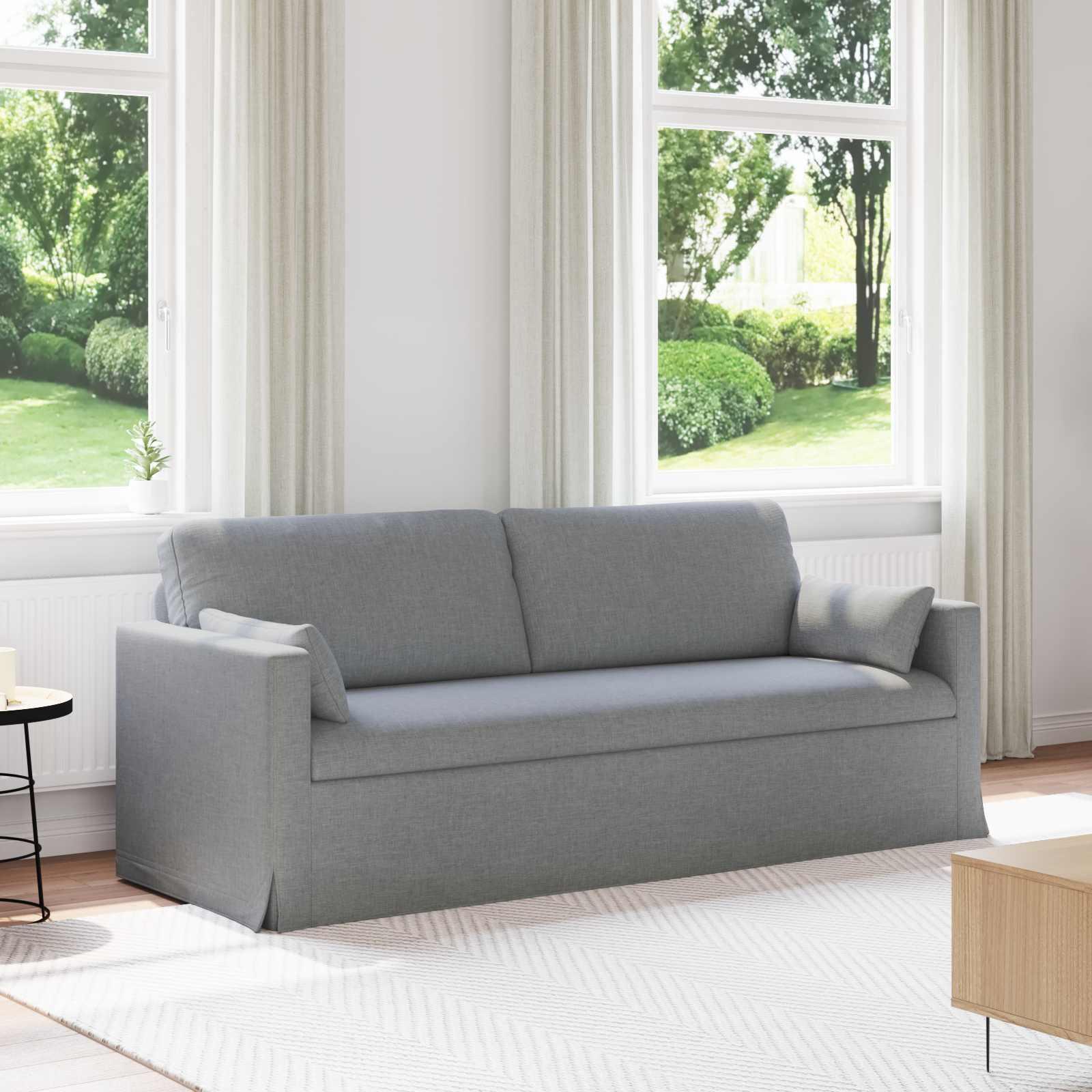 Sofa Lysegrå 198 x 78 x 80 cm Metal billede