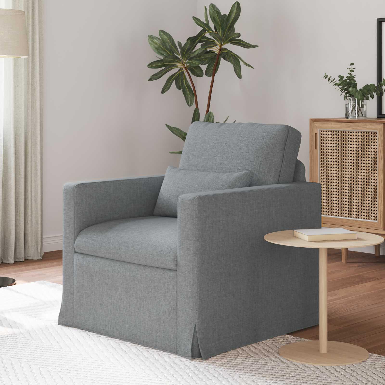 Sofa Lysegrå 78 x 78 x 80 cm Metal billede