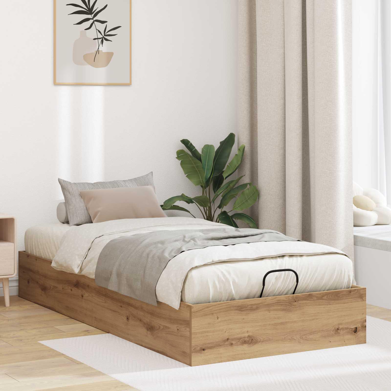 Ottoman Sengestel Artisan eg 193 x 120 x 25 cm Spånplade billede