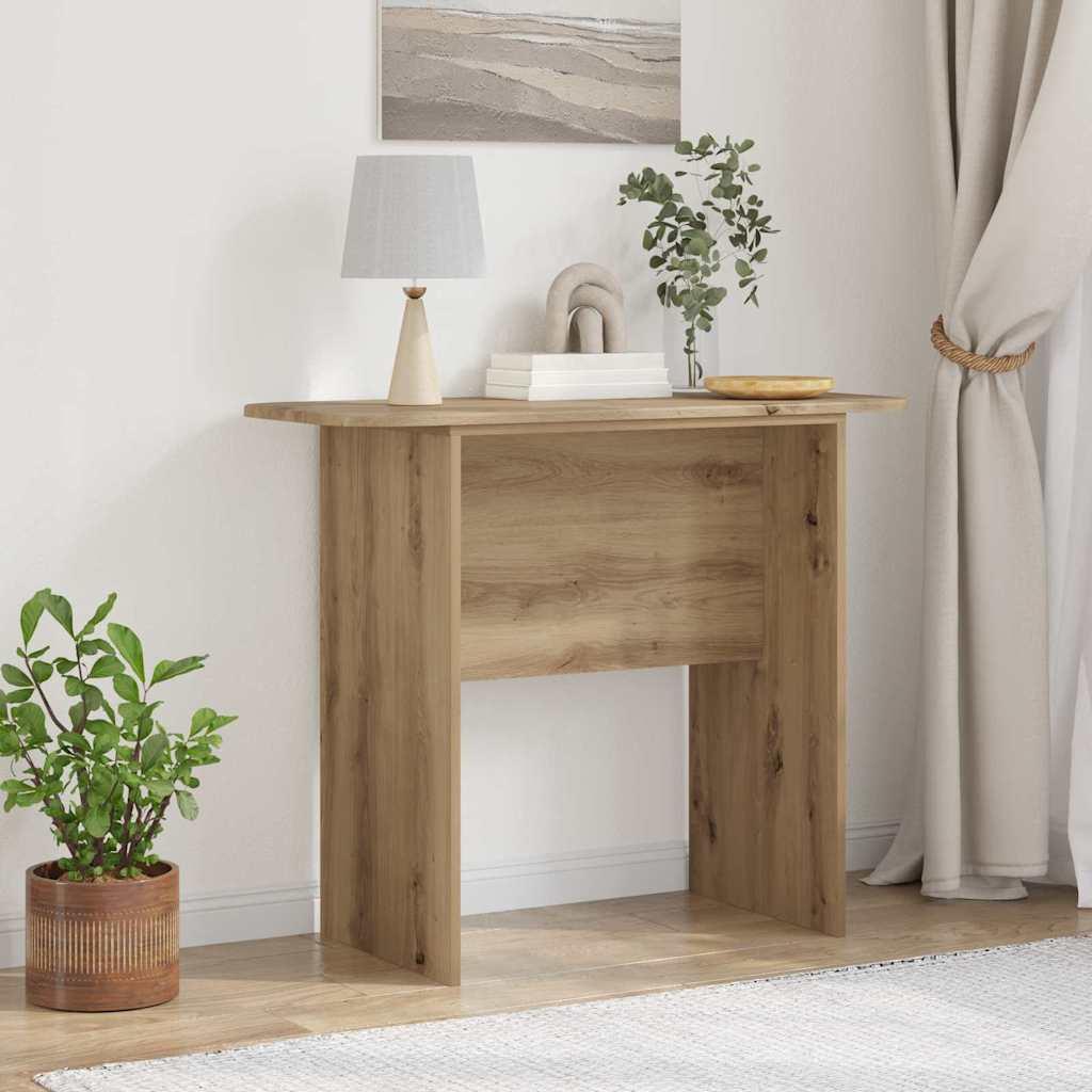 Konsolbord Artisan Egetræ 93 x 40 x 75 cm Konstrueret træ billede
