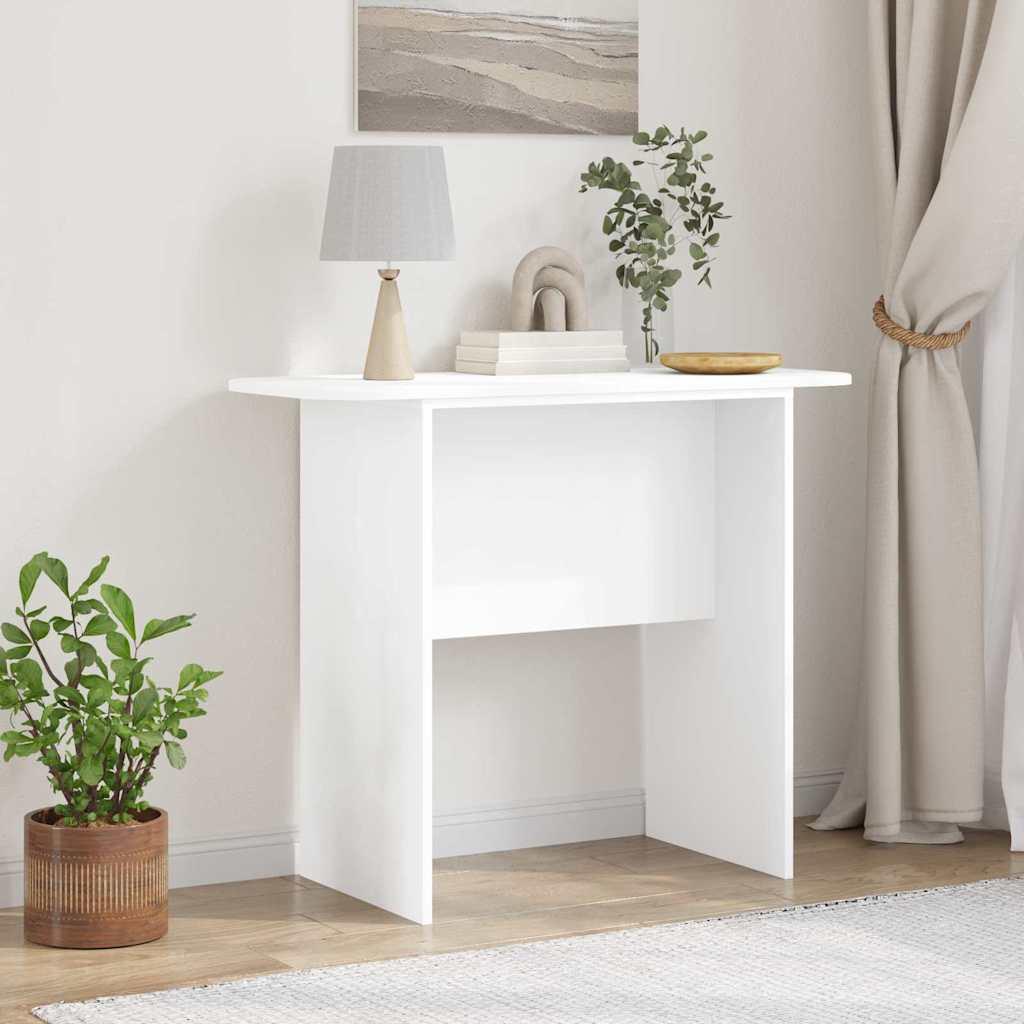 Konsolbord Hvid 93 x 40 x 75 cm Konstrueret træ billede