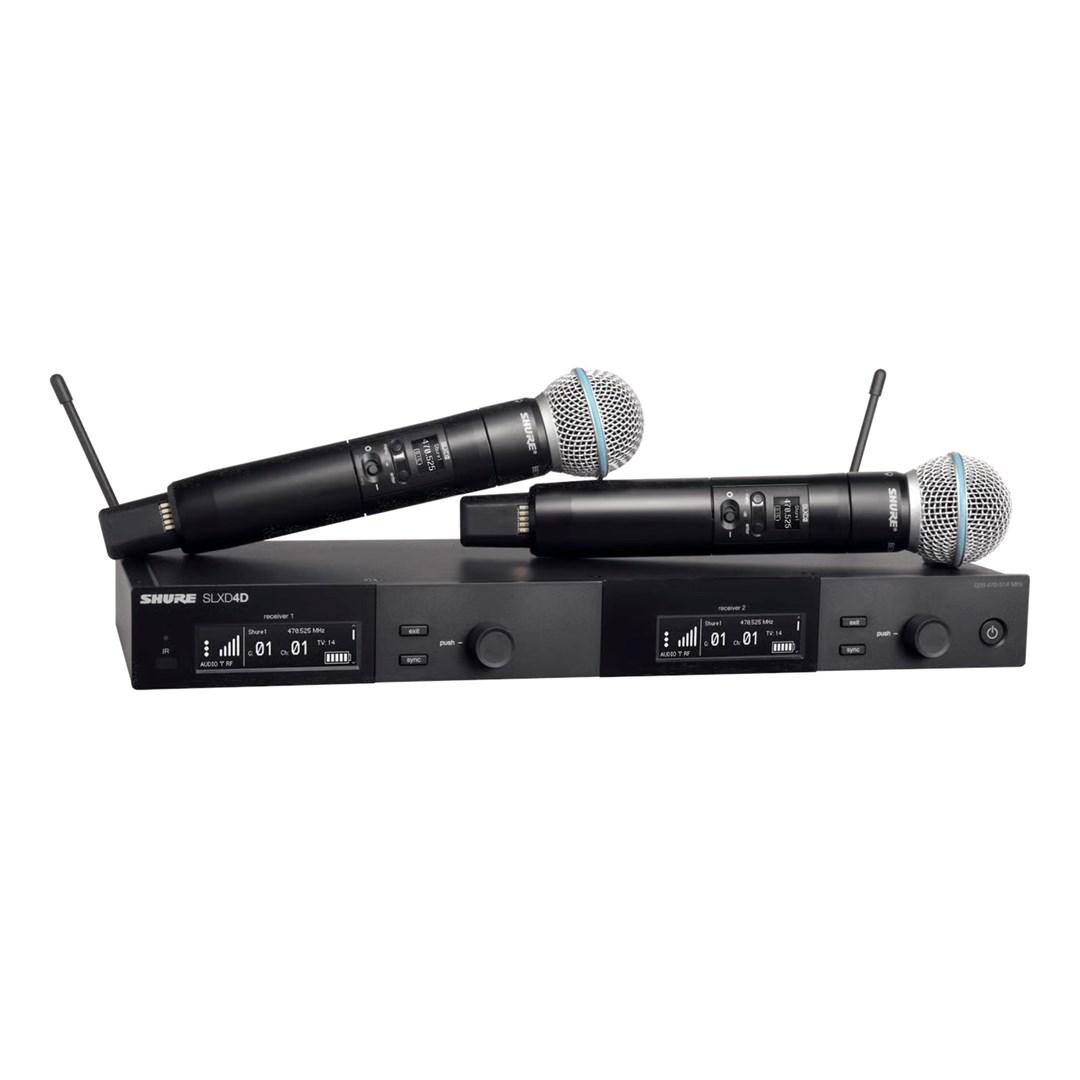Shure SLXD24DE/B58-G59 – dobbelt digitalt trådløst system med to håndholdte mikrofoner