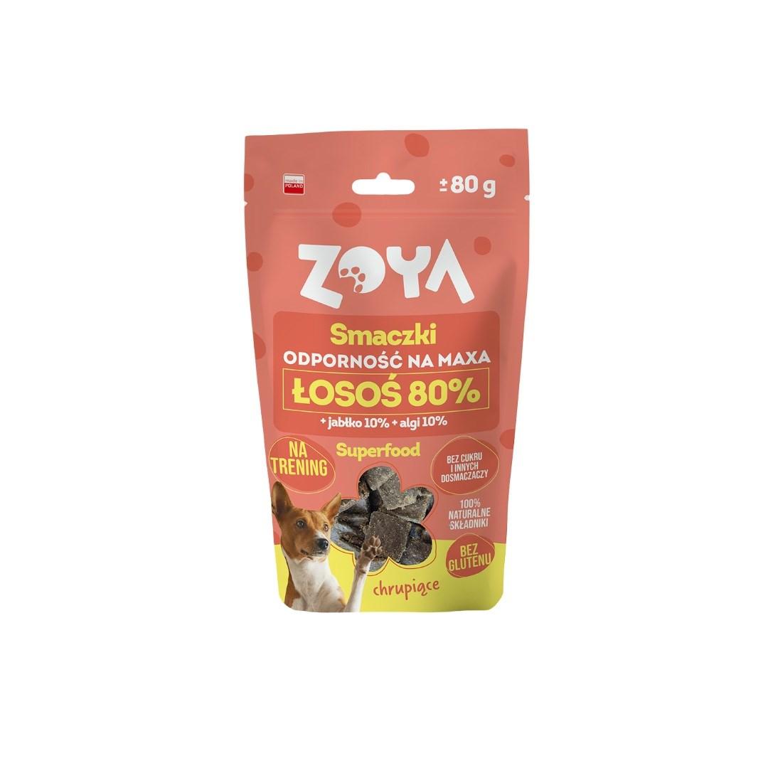 ZOYA Max Immunity Laks hundegodbid - 80 g billede