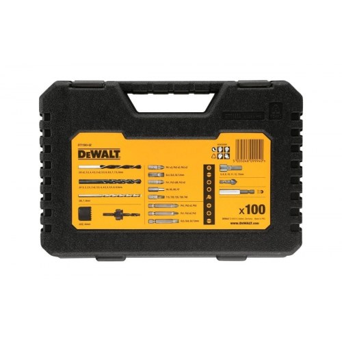 DeWALT DT71563 bor- og bitsæt – 100 dele i kuffert
