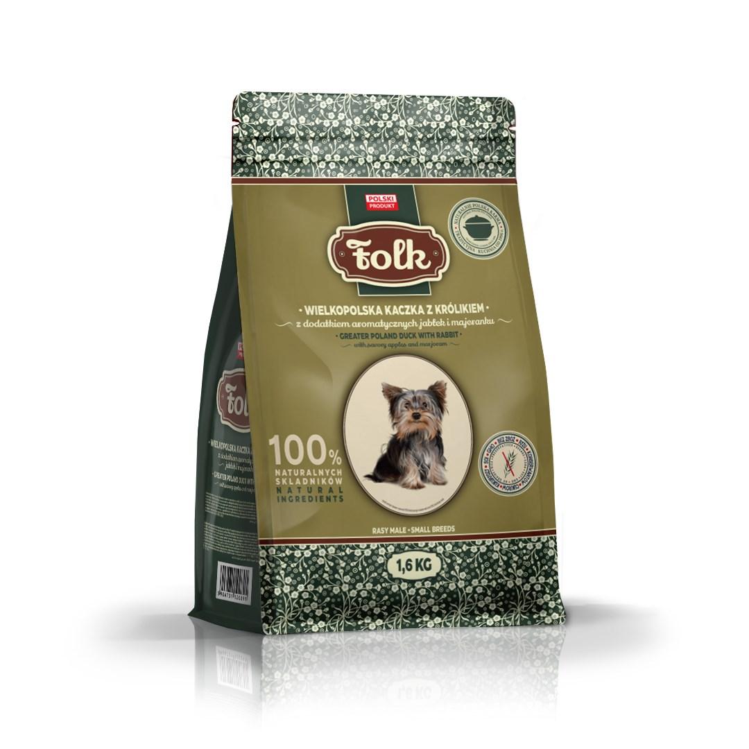 Folk Small Breeds tørfoder – Greater Poland and med kanin, æble og merian – 1,6 kg billede