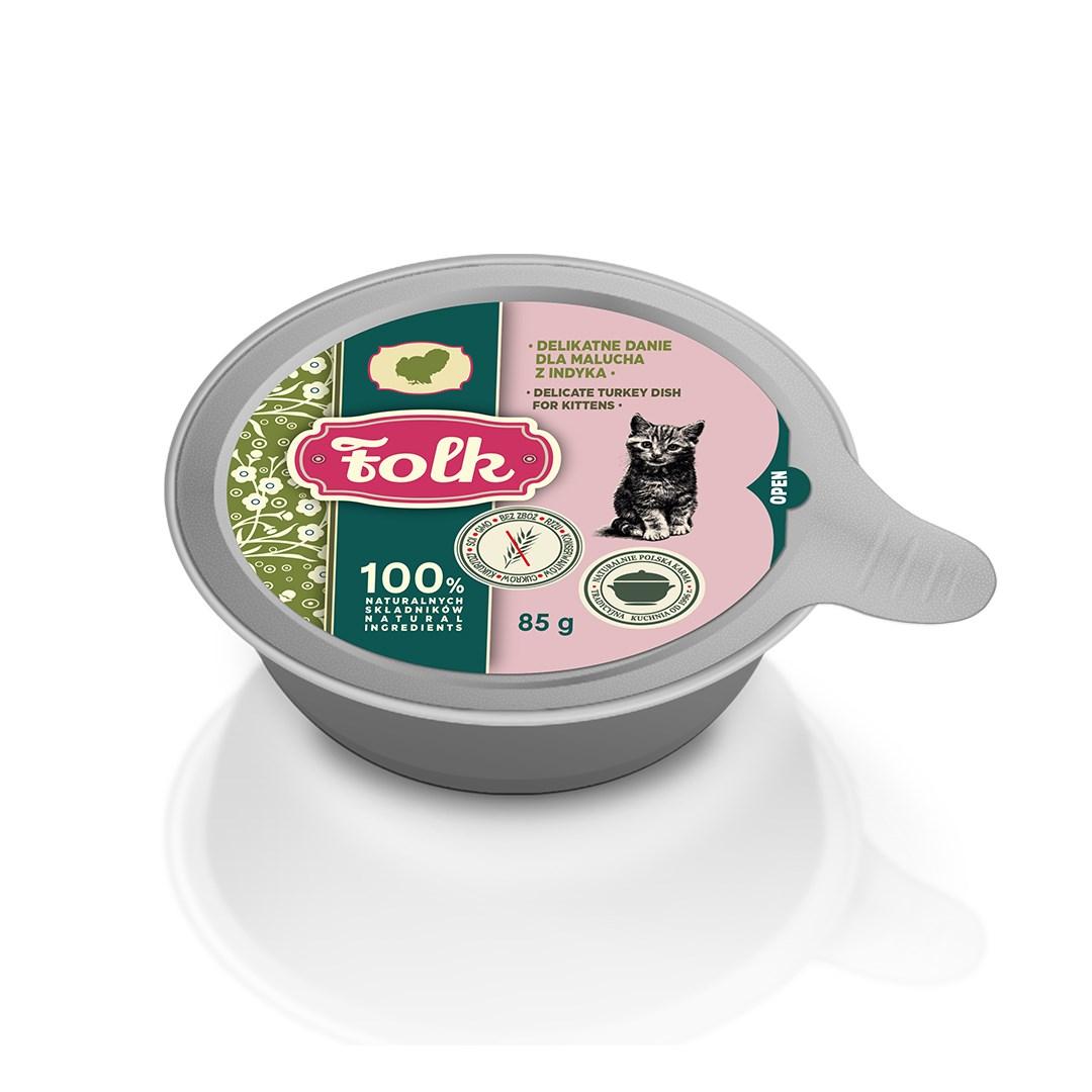 Folk Kitten vådfoder med kalkun - monoprotein 85 g billede