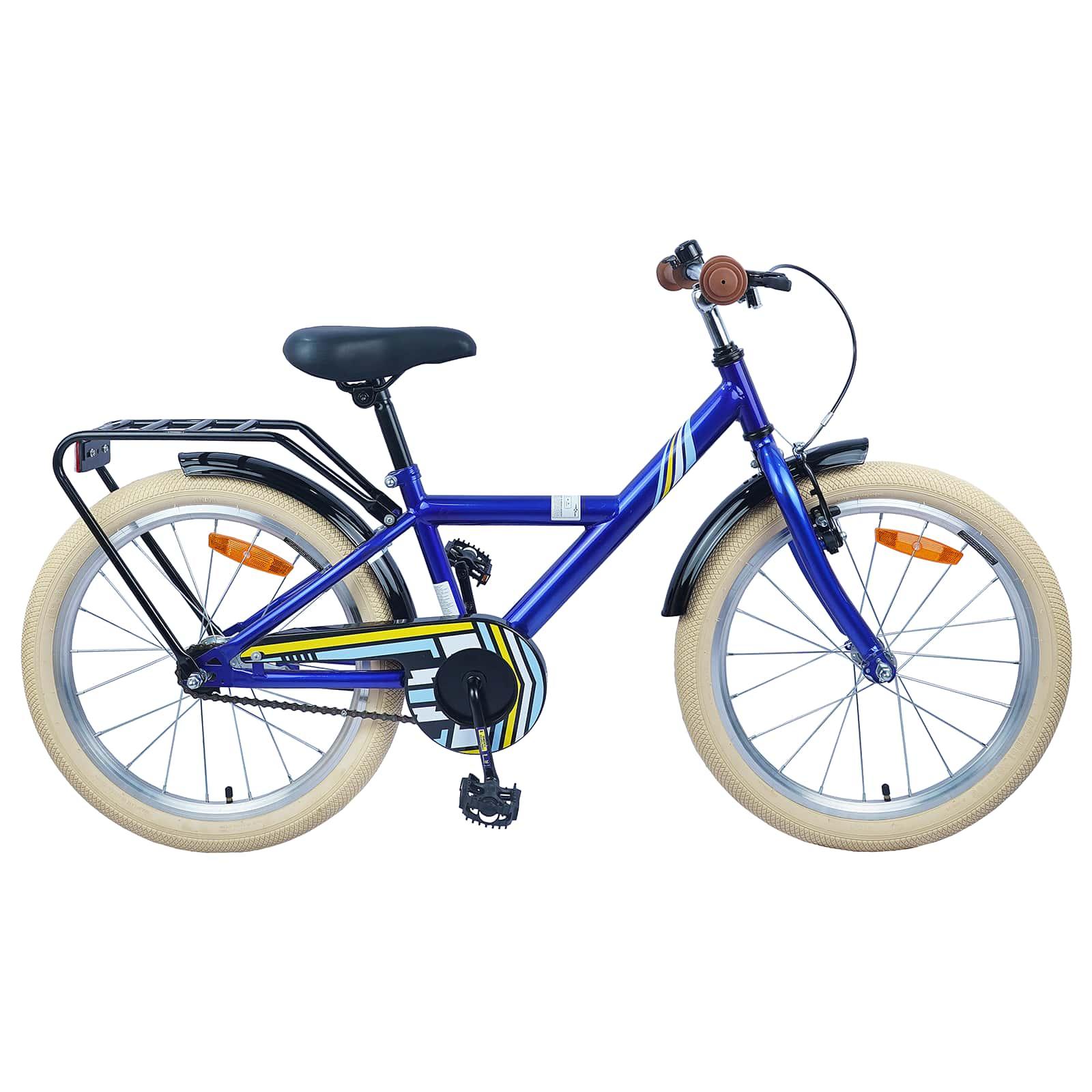 Børnecykel 24 tommer til 8-12 år Mørk blå billede