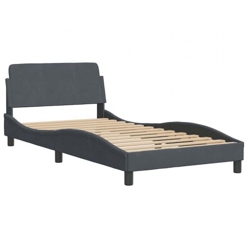 Sengeramme Dover 100x203 cm velour lysegrå