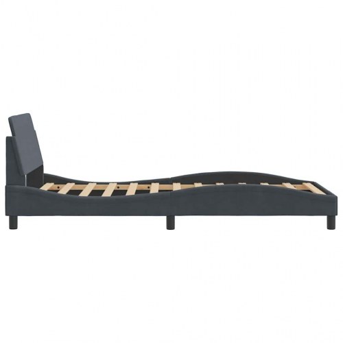 Sengeramme Dover 100x203 cm velour lysegrå