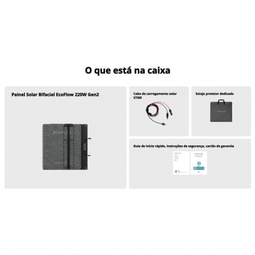 EcoFlow NextGen 220 W - foldbart, bærbart solpanel (monokrystallinsk)