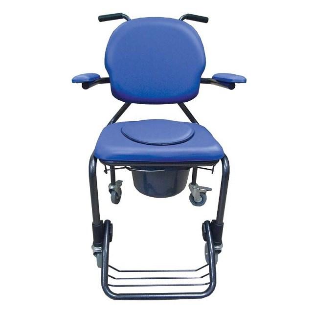 ASTON BEST UP toilet- og badestol med hjul 304723 – blå billede
