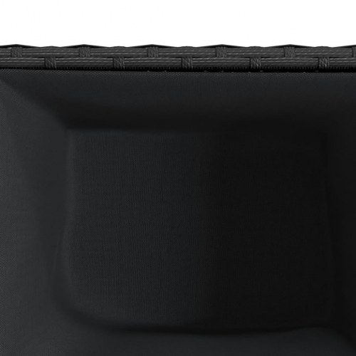 Plantekasser 2 stk. 36x30x32 cm polyrattan sort