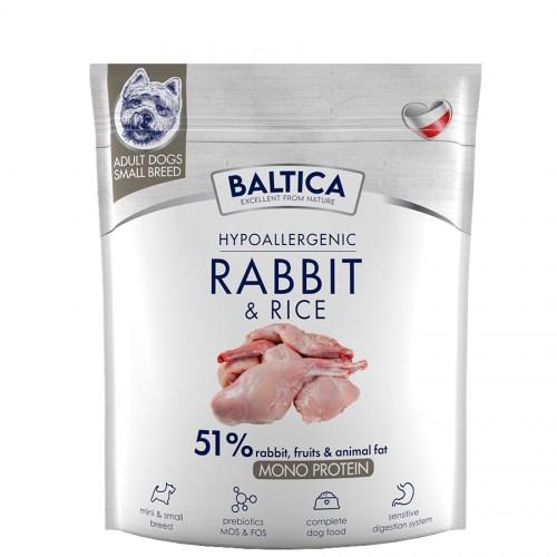 BALTICA Nutraceutic Hypoallergenic Rabbit & Rice – tørfoder til små voksne hunde 1 kg billede