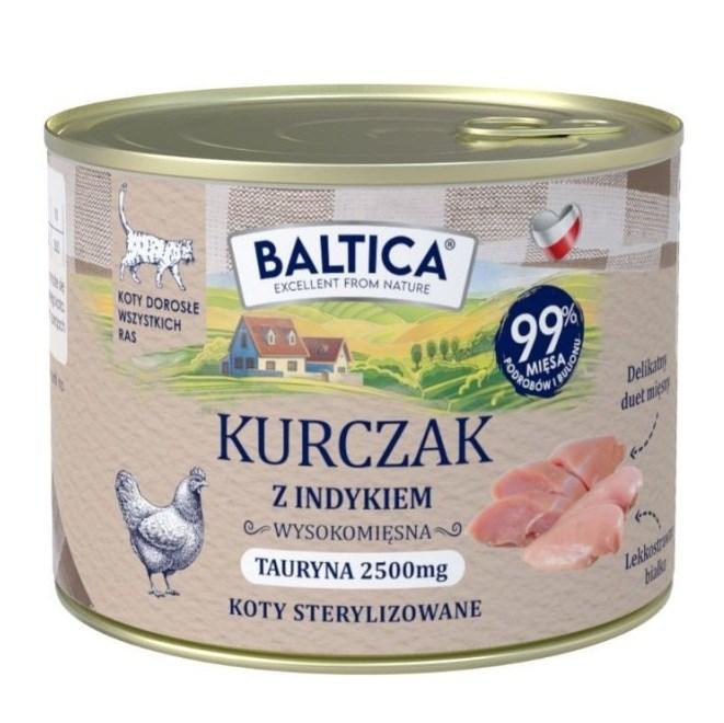 BALTICA Smage fra regionerne - Kylling med kalkun vådfoder til kat - 185 g billede