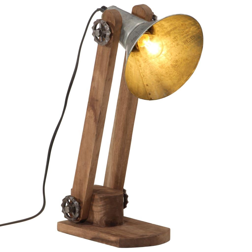 Skrivebordslampe 23x13x52 cm 25 W E27 vintagesølv billede