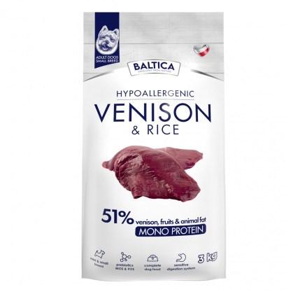 BALTICA Nutraceutic Hypoallergenic – små racer – hjort & ris tørfoder 3 kg billede